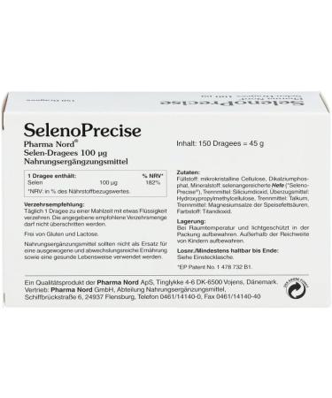 Selenoprecise 100 g Coated Tablets by Pharma Nord - Premium Selenium Supplement for Immune Support & Antioxidant Protection | International Shipping Available - Buy Online on GoSupps.com