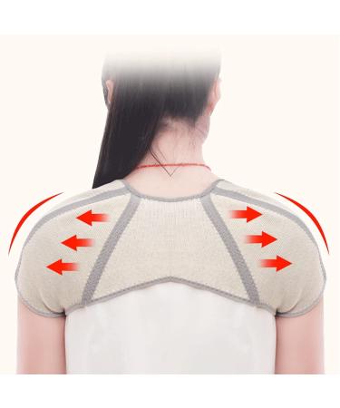Double Shoulder Brace Sleeping Warm Support Stability Sleeve Wrap Strap Comfortable Knit Cashmere for Rotator Cuff Shoulder Chronic Inflammation Pain Relief Sprains Strains - Buy Online on GoSupps.com