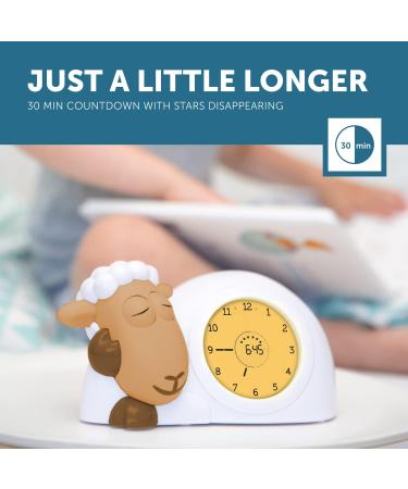 Zuzu Sam the Lamb Clock & Night Light for Kids | Adjustable Brightness & Auto Shutdown | Ideal Sofa Bed Companion for Sleep Routine - Buy Online on GoSupps.com