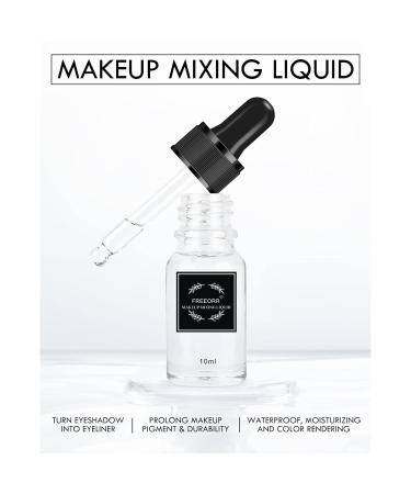 FREEORR 2 Pcs Makeup Mixing Liquid - Eyeliner & Makeup Pigment Enhancer 10ml - Waterproof & Smudgeproof Formula - Pack of 2 - Buy Online on GoSupps.com