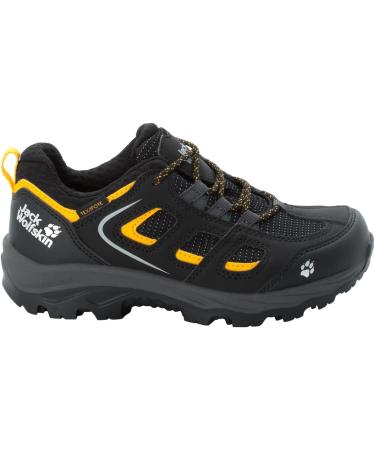 Jack Wolfskin Unisex VOJO TEXAPORE LOW K Hiking Shoes - Black/Burly Yellow - Size 38 EU | International Shipping Available - Buy Online on GoSupps.com