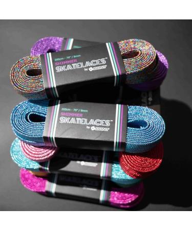 Bont Skates 8mm Shimmer Laces - Smoked Amethyst Purple - 79/96/108 sizes - Buy Online on GoSupps.com