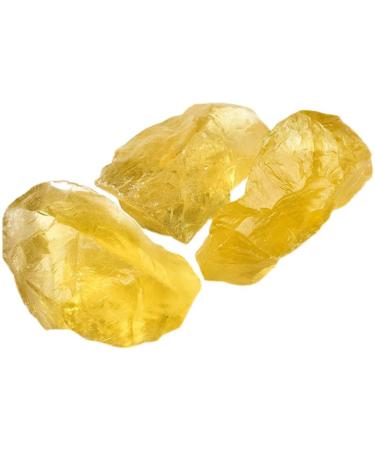 Natural raw Citrine Rough ore raw Stone Aromatic Diffuser Stone Fish Tank Ornament Home Goods (Size : 5 Piece 3-4cm)