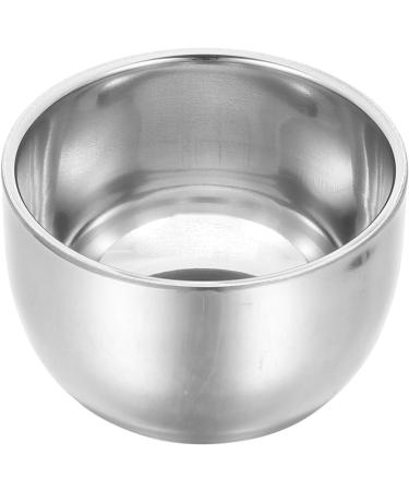 Coheali Double-Layer Shaving Cup | Stainless Steel Travel Foam & Soap Holder | Wet Shave Accessories with Sunflower Design - Buy Online on GoSupps.com