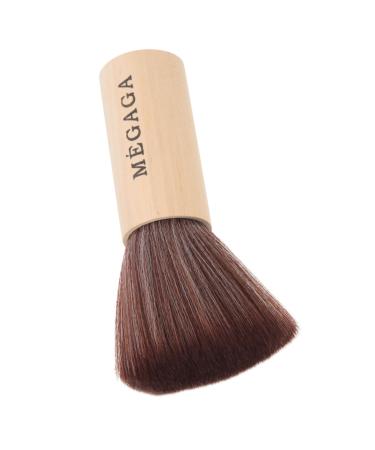 DOITOOL Record Cleaning Brush Makeup Brush Powder Brush Powder Foundation Brush Wooden Handle Facial Brush Blush Brush Short Handle Facial Brush Face Paint Concealer Brush Miss Metal