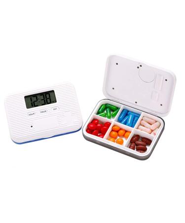 BrilliantDay Electronic Pill Timer-Reminder Automatic Medication Reminder Dispenser Pill Storage Box with Alarms Clock for The Elderly Kids Eat Medicine Timely#4