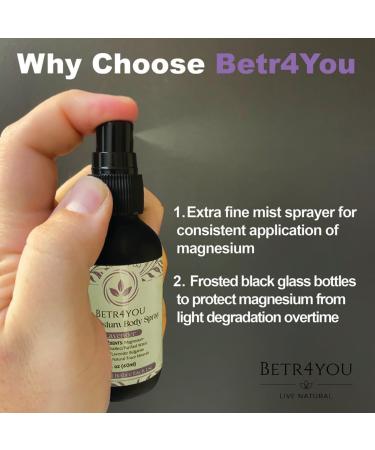 BETR4YOU Topical Magnesium Body Spray 2 Fl. Oz - Viral TikTok Lavender | International Shipping - Buy Online on GoSupps.com