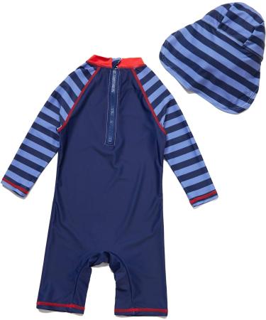 BONVERANO Baby Boys Swimsuit UPF 50+ Long-Sleeve Whale One Piece - Size 3 (3-6 Months) - Buy Online on GoSupps.com