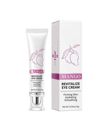 G n rique Mango Revitalize Eye Cream - Anti-Puffiness & Dark Circles | 15g Revitalizing Mango Eye Contour Cream Mango Eye and Puffiness Serum Mango Hyaluronic Acid Repair Anti-Wrinkle Anti-Puffiness