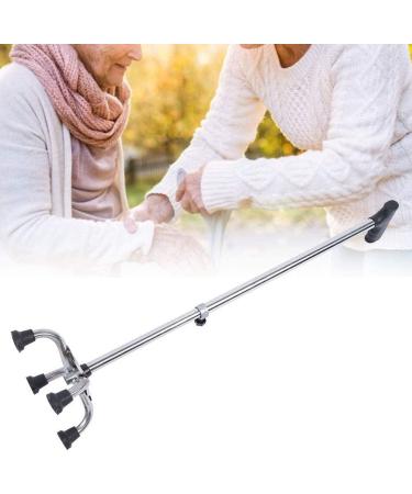 Adjustable Four-Legged Crutches Non-Slip Lightweight Elderly Walker Walking Sticks with Small Base and Comfortable Handle Flexible and Durable Limited Mobility Aid - Buy Online on GoSupps.com