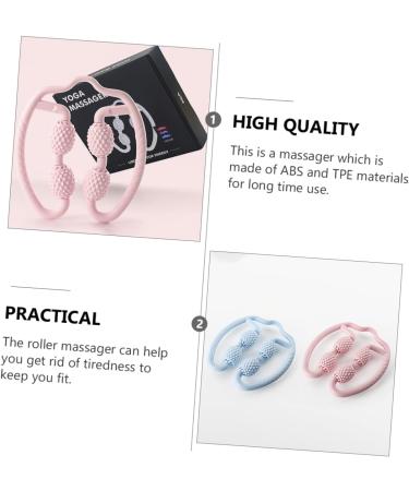 Tofficu Neck and Shoulder Massage Device - Handheld Foam Ring Wheel for Deep Tissue Relief | 1PC Linset Uh - Pink - International Shipping Available - Buy Online on GoSupps.com