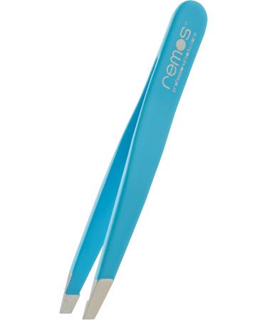 Shop REMOS Mini Handmade Blue Stainless Steel Eyebrow Tweezers - Precision Tool for Perfect Brows | International Shipping Available - Buy Online on GoSupps.com