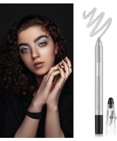Waterproof Eyeshadow Pen Stick - Shimmer Cream Eye Shadow Pencil (Pearly Grey) - Buy Online on GoSupps.com