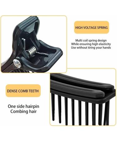 Hair Styling Clip Hair Sectioning Clips Duck-Billed Hair Clips With Comb Professional Comb Clips Grip Hair Hair Sectioning S Black Small - Buy Online on GoSupps.com