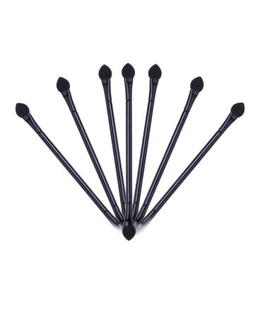 TEONEI Double Sided Eyeshadow Brushes Foundation Sponge Powder Applicator Brush Makeup Brush 50Pcs(Black)