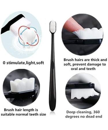 BREVI Nordic Premium Nano Toothbrush - Extra Soft with 20000 Bristles (Black+White) - Buy Online on GoSupps.com
