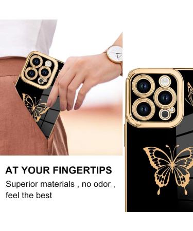 Buy Bitobe iPhone 15 Pro Protective Cover - Cute Butterfly Design Luxurious Edge & Camera Protection - Perfect for Women & Men - Buy Online on GoSupps.com