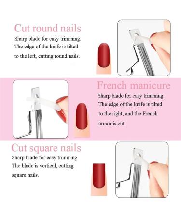 Professional Nail Art Nail Clippers U-Shaped Stainless Steel Nail Clippers DIY French Style Suitable for Professionals and Family Individuals (Color : Red) - Buy Online on GoSupps.com