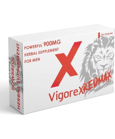 VigoreX REDMAX 900MG - 10 Capsule Pack - 900mg Super Strength Ginseng Supplement for Men Endurance and Stamina 10 count (Pack of 1) - Buy Online on GoSupps.com