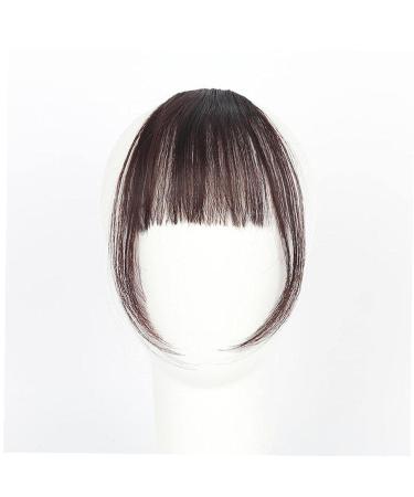 Buy Dark Brown Hair Bangs Clip - Replacement False Bangs & Portable Faux Hair Extensions for a Perfect Fringe - Buy Online on GoSupps.com
