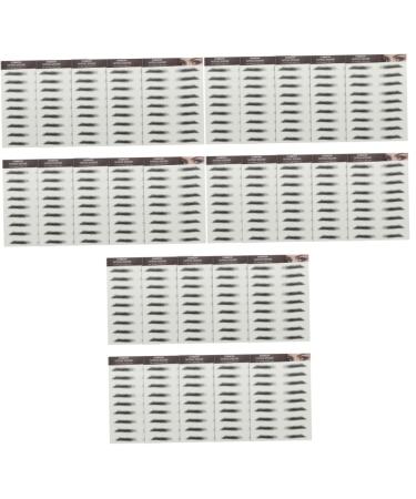 Housoutil 30 Pcs Imitation Eco Eyebrow Sticker Stickers Stickera Water Transfer Eyebrow Sticker Eyebrow Lines 21.5X14.5cmx3pcs Blackx3pcs