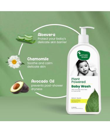 Buy Ayurvedic Baby Massage Oil & Herbal Natural Baby Wash - 18 Herbal Extracts Almond & Avocado - 200 ml International Shipping - Buy Online on GoSupps.com