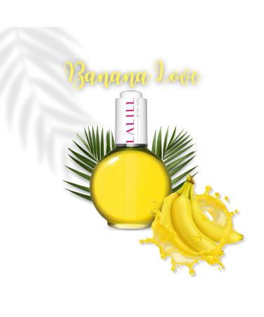 Lalill Nail Cuticle Oil 75ml - Banana Love Vegan Nail Care Oil for Healthy Nails & Skin - Spa Manicure Essential with Pipette - Buy Online on GoSupps.com
