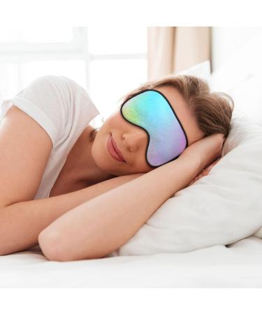 Colorful Wavy Abstract Sleep Mask | Double-Sided Soft Adjustable Eye Covers - Perfect for Shade & Reducing Eye Edema - Buy Online on GoSupps.com