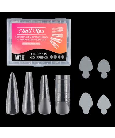 Duals Forms Acrylic Nail System UV Gel Nail Mold Full Cover Fasle Nail Tips Nail Form French Extension Tips Stickers Duals Forms Nail Mold For Uv Gel For Toes Multi-Color - Buy Online on GoSupps.com