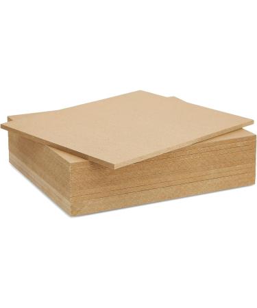 0.25 Thick Blank MDF Chipboard Sheets for Painting and Arts - 8 x 10 in, 12 Pack - Buy Online on GoSupps.com