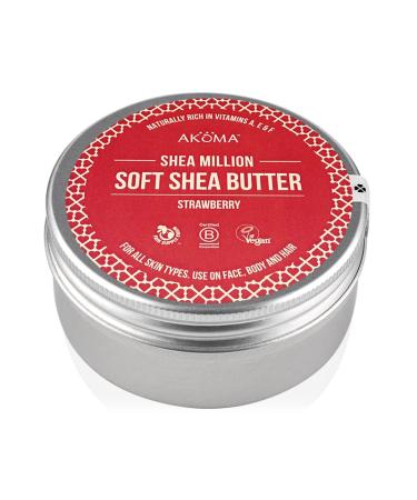 Akoma - Shea Million - (Soft Raw Shea Butter) scented with Luxurious Strawberry - 150ml