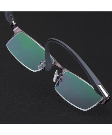 Reading Glasses & Sunglasses for Men & Women | UV400 Anti-Glare Spring Hinge +0.75 Black Metal Frames - Buy Online on GoSupps.com