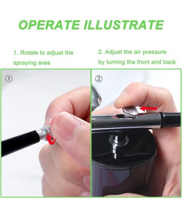 Professional Spray Gun Kit - Mini USB Rechargeable Air Brush for Makeup Nail Art Cake DIY - Ideal Single Action Spray Gun - Buy Online on GoSupps.com