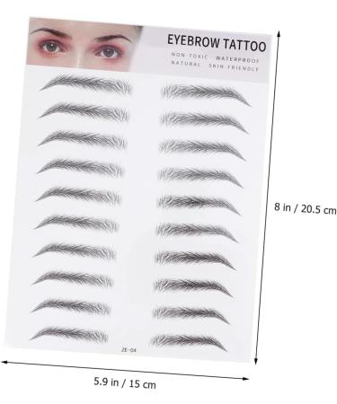 Housoutil 2pcs 3d Eyebrow Stickers Suits Makeup Eyes Brown Natural Simple Eyebrow Tool Women's Clothing 6d - Buy Online on GoSupps.com