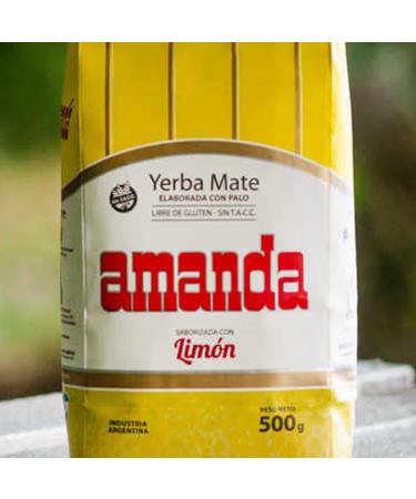 Amanda Yerba Mate Tea Lemon 0.5kg - Premium Argentine Detox & Energy Drink - Buy Online on GoSupps.com