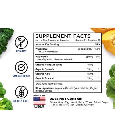 FarmHaven Magnesium Glycinate & Malate Complex with Vitamin D3 - 360 Capsules for Bone Health & Muscle Support | Vegan & 100% Chelated for Max Absorption | 180-Day Supply - Buy Online on GoSupps.com