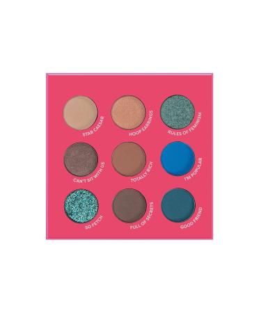 Profusion Cosmetics Mean Girls 9 Shade Palette Richly Pigmented and Long Wearing Eyeshadow Pallete Blendable Natural Colors Eye Shadows Makeup (Property of Gretchen Wieners)