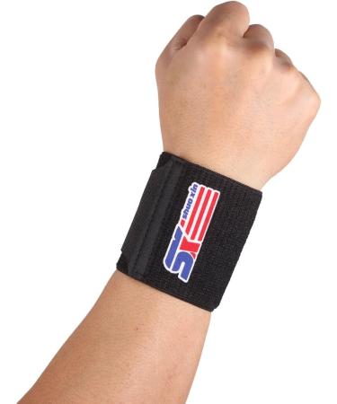 Buy Silicone Pressure Massage Adjustable Sport Wrist Guard Protector Support - Black | International Shipping Available - Buy Online on GoSupps.com