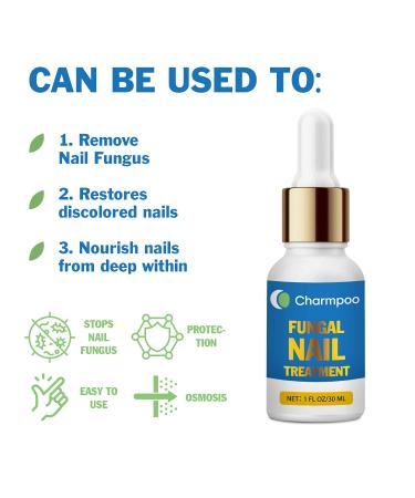 Extra Strength Toenail Fungus Treatment - Antifungal Nail Liquid with File and Brush (1fl oz/30ml) - Buy Online on GoSupps.com