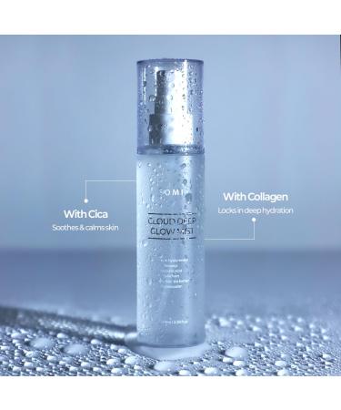 Cloud Deep Glow Mist 100ml Ultra-Fine Hydrating Face Mist with Hyaluronic Acid & Aquaxyl Dewy Glow Moisture Spray Radiance Boosting Korean Skincare - Buy Online on GoSupps.com