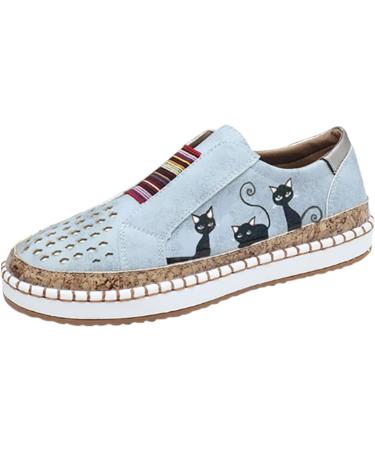 Shop Women's Summer Shoes: Stylish Blue Sneakers Slip-On Comfort & Plateau Designs - Size 41 EU - Buy Online on GoSupps.com