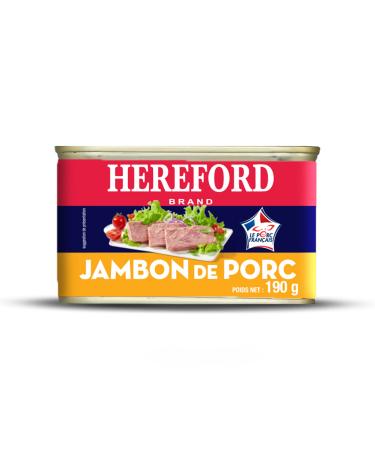 Hereford - Jambon de porc 190g - 100% viande origine France - aide culinaire