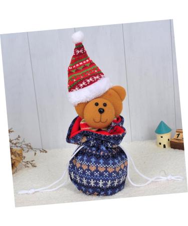 Abaodam Dining Table Decor 1pc Decor Bear Storage Christmas Bag Candy Favors Ornament Hanging Pouches Fabric for Portable 1 count (Pack of 1) As Shown - Buy Online on GoSupps.com