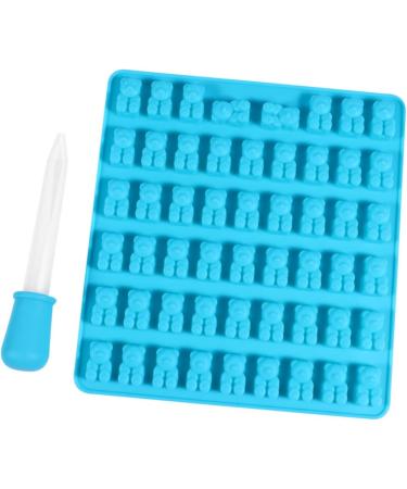 3pcs 53 Silicone Molds Bear Silicone Mold Bear Gummy Mold Dropper Chocolate 16.5*15.5*1.2cmx3pcs Sky-bluex3pcs - Buy Online on GoSupps.com