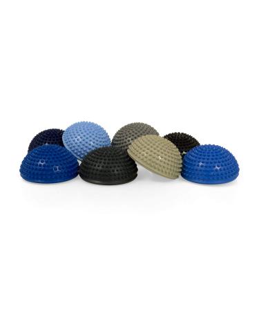 TheraPIE Balance Hedgehog Premium Soft approx. 16 cm | Blue version | Knobbed ball massage ball | Set of 8 + pump