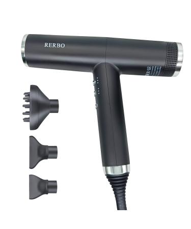 Professional Ionic Hair Dryer High-Speed 110000 RPM Low Noise Temperature Control Portable Negative Ionic Blow Dryer with Diffuser and Concentrator for Home Travel and Salon