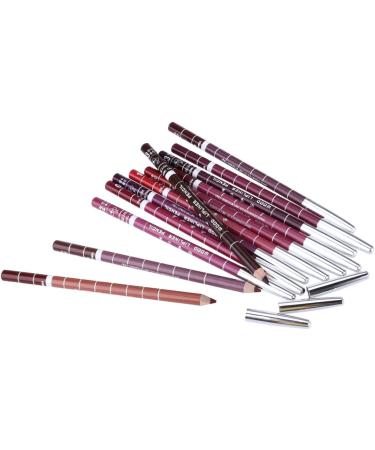 LALAFINA Lipliner Pencil Set 12 Colors Random Lipliner Pencils Makeup Set For Women Comfortable Application - Buy Online on GoSupps.com