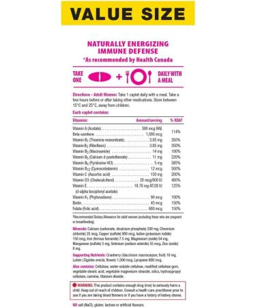 100 percent Complete Multivitamin for Women - Value Size 150 Caplets - Buy Online on GoSupps.com
