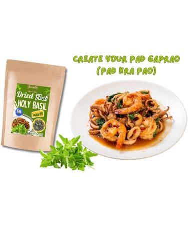 Hida Beauty Dried Thai Holy Basil Leaves 50g Spicy Perfect for Blend Seasoning Asian Cuisines Thai Cooking herbs spices Thai Original Taste - Buy Online on GoSupps.com