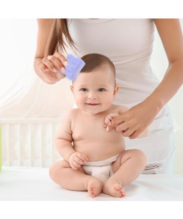 2 Pcs Baby Comb and Hair Brush Set for Cradle Cap - Purple - Buy Online on GoSupps.com
